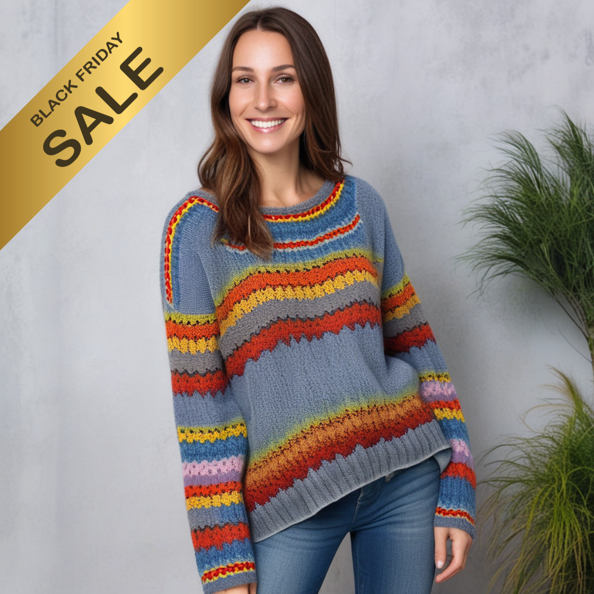 Ann™ – Pull rétro confortable