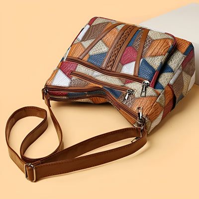 Axelle™ – Sac à main en cuir mosaïque
