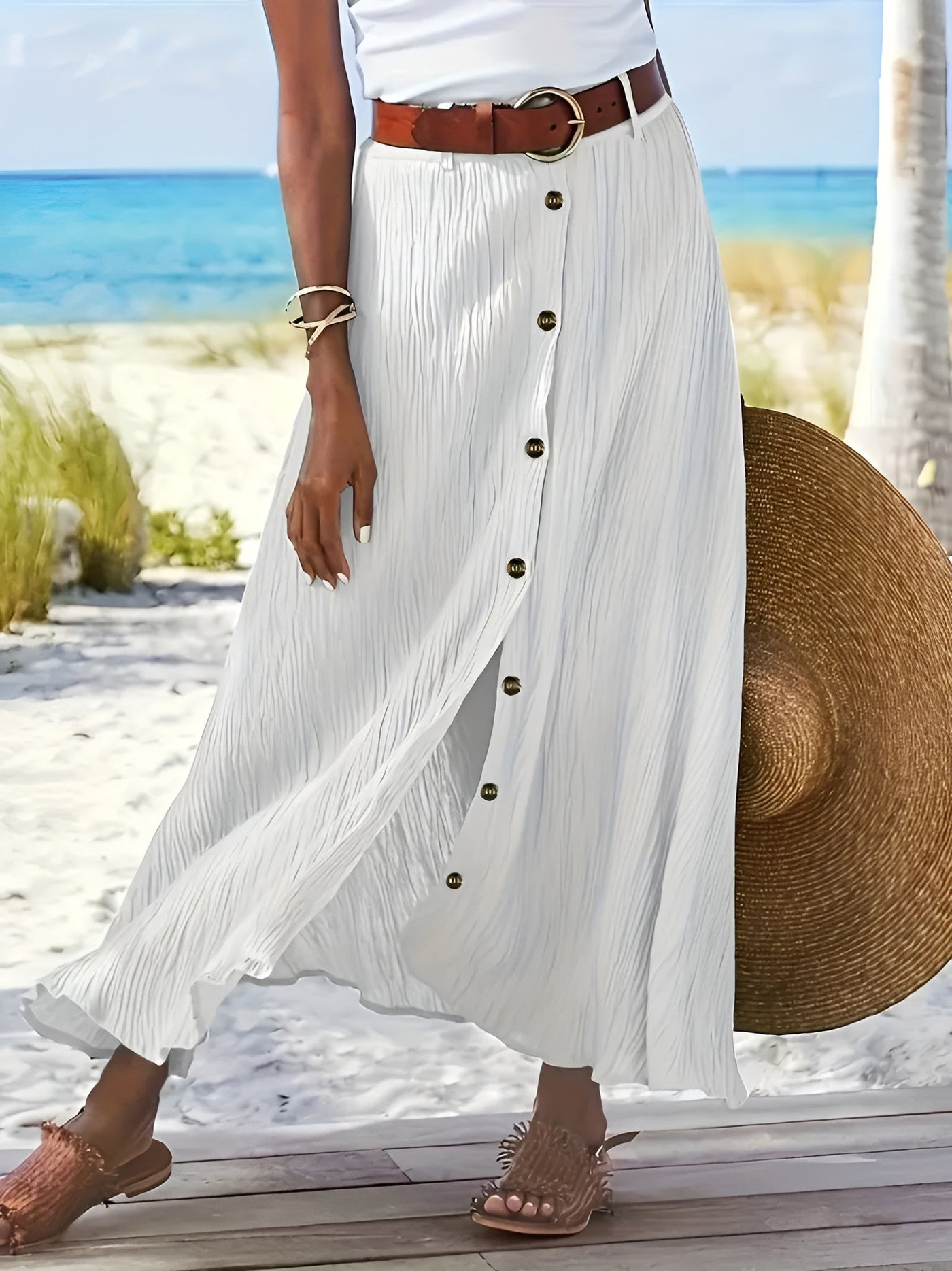 Bella™ – Jupe midi avec fente