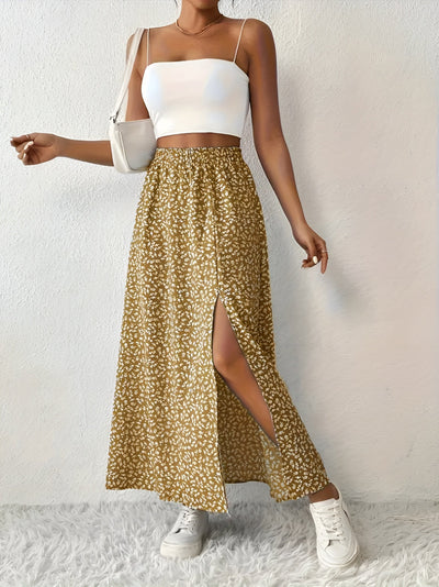 Carina™ – Jupe longue à motif fleuri