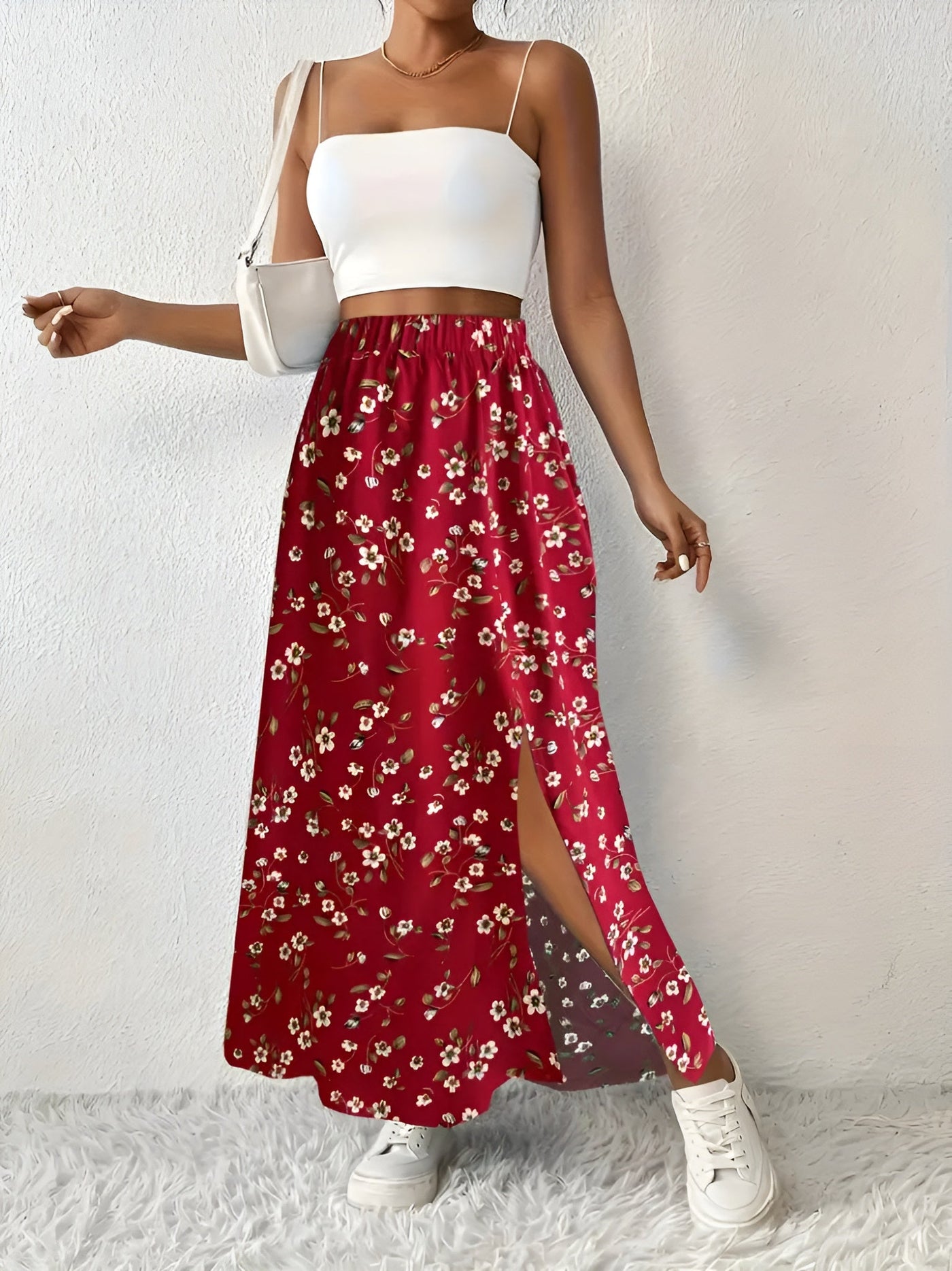 Carina™ – Jupe longue à motif fleuri