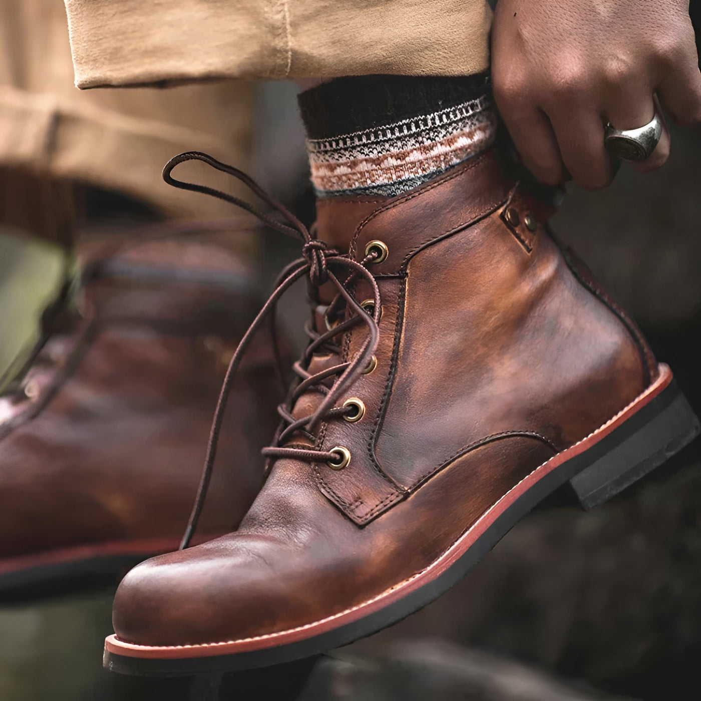 Daniel™ - Bottes en cuir pour homme