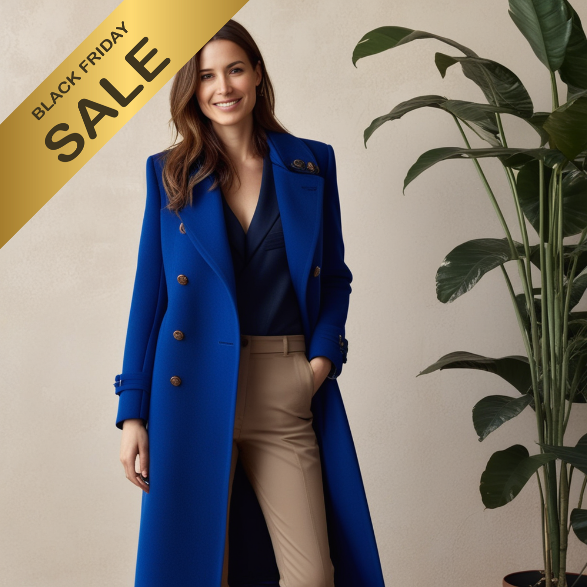 Doris™–Manteau long à boutons