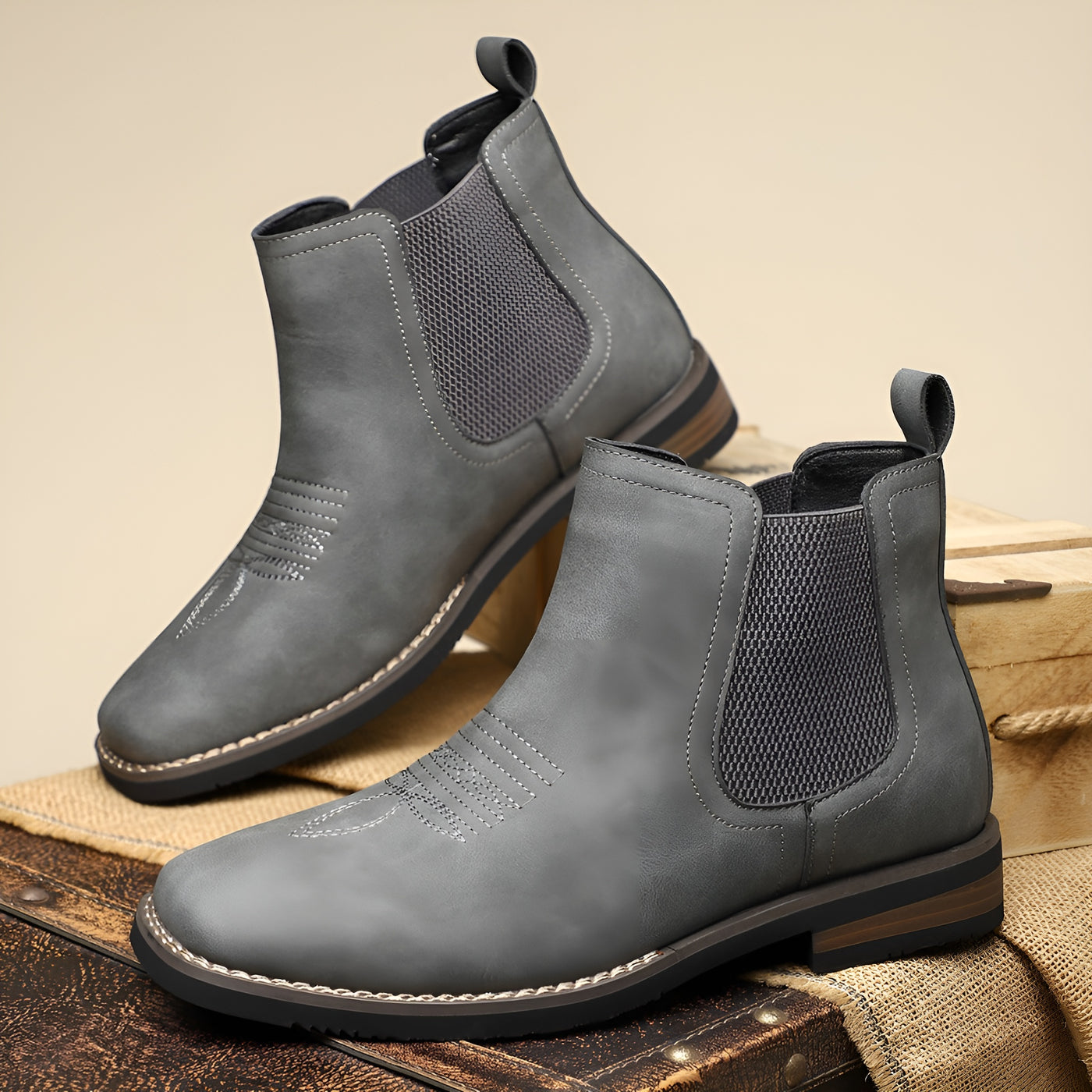 Ethan™ – Bottine Chelsea en cuir robuste