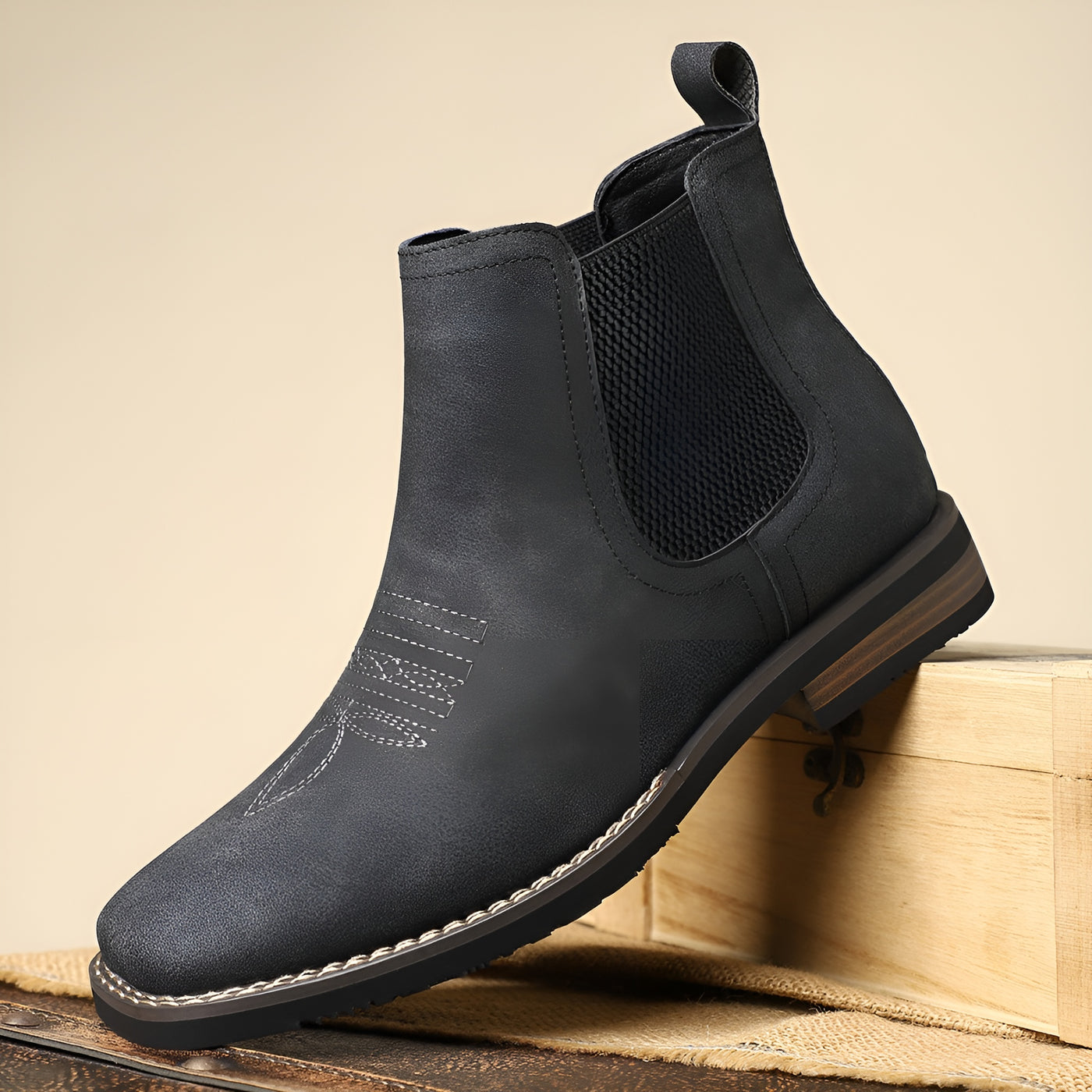 Ethan™ – Bottine Chelsea en cuir robuste