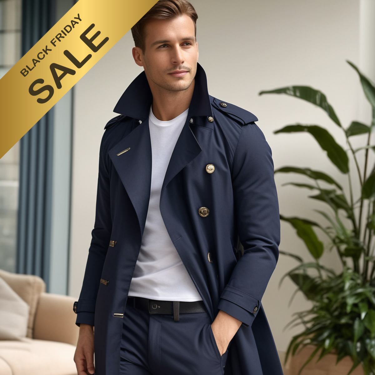 Fabio™ – Trench-coat élégant pour homme