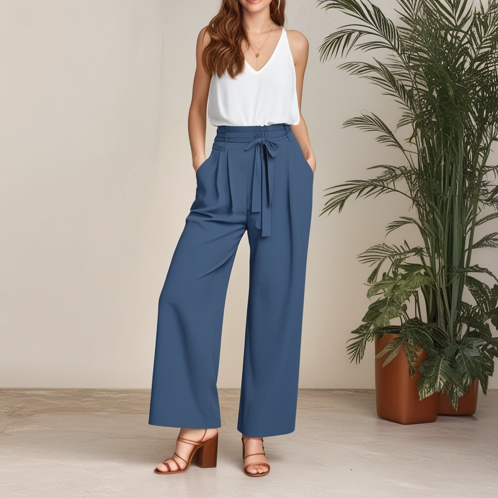 Irene™ – Pantalon ample à taille élastique