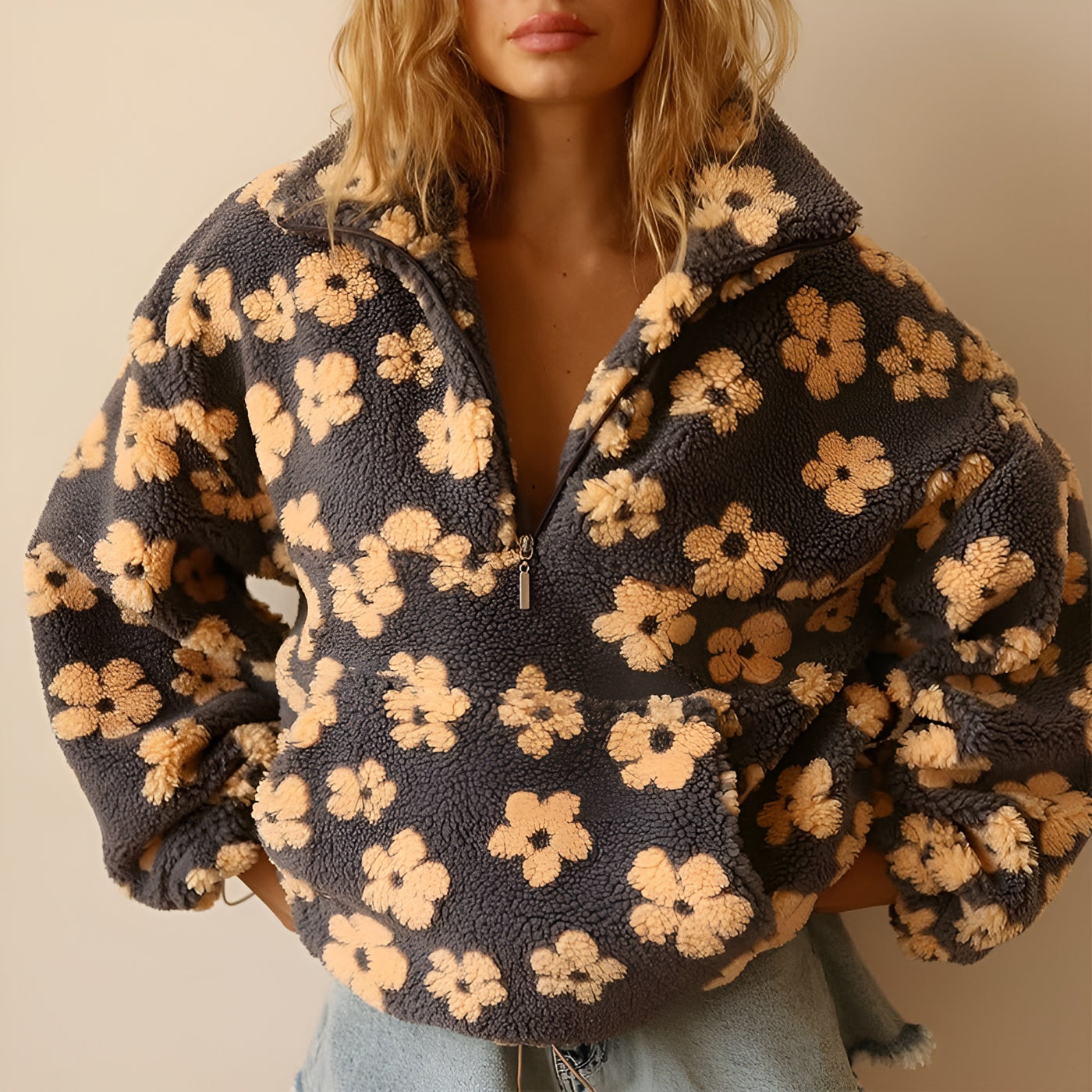 Josette™ - Pull à imprimé fleuri