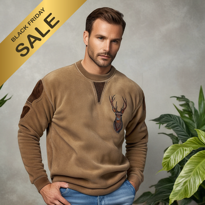 Marc™ – Pull avec détail de cerf