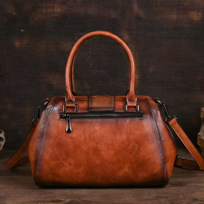 Yasmine™ – Sac à main en cuir avec gravure et motif floral