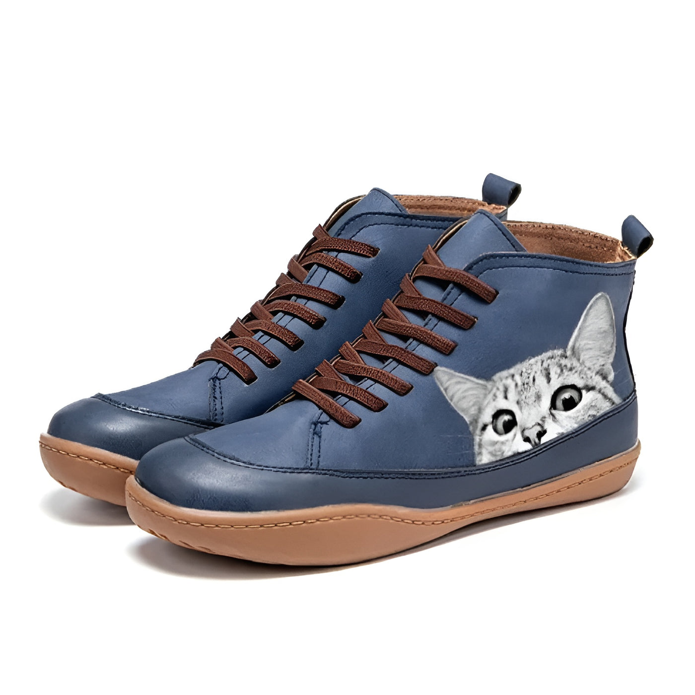 Dahlia™ – bottines en cuir pour amoureux des chats