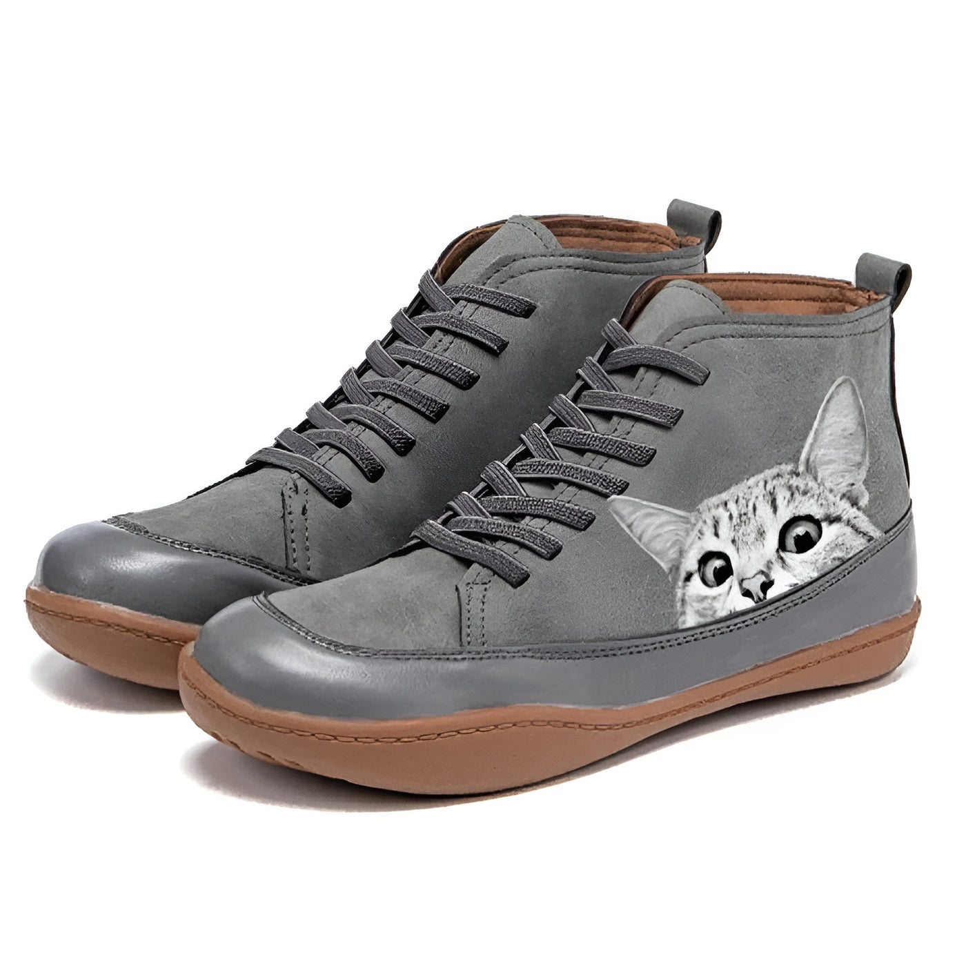 Dahlia™ – bottines en cuir pour amoureux des chats
