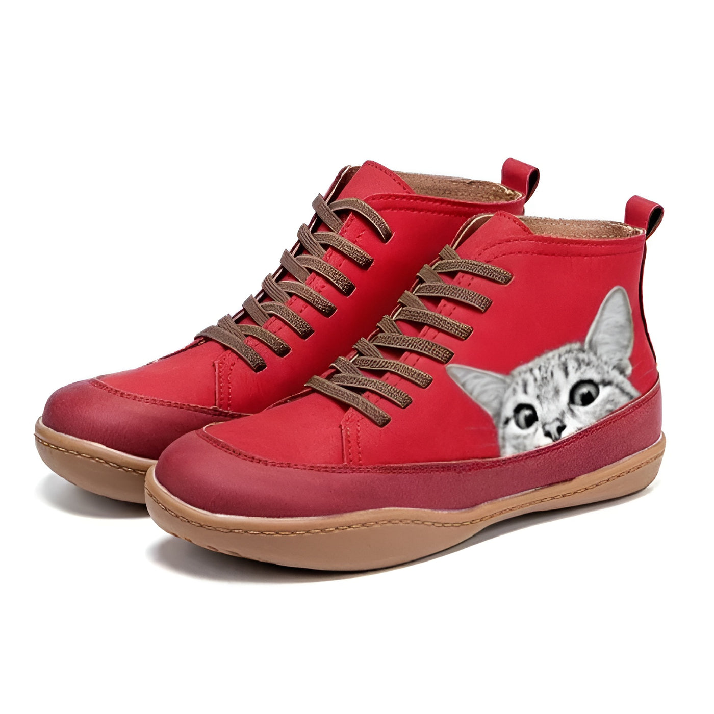 Dahlia™ – bottines en cuir pour amoureux des chats